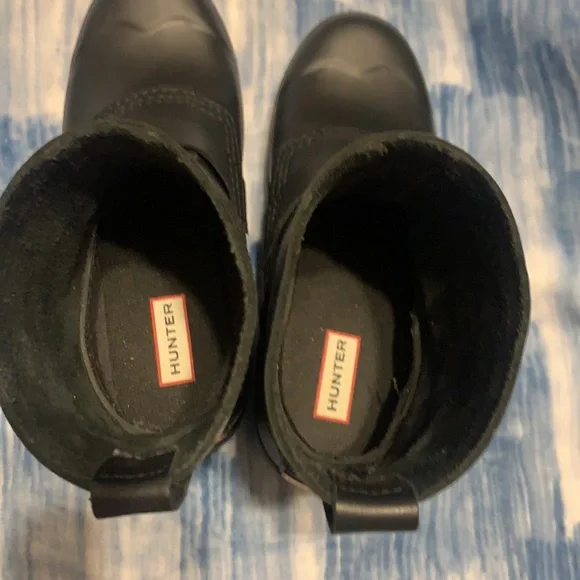 Rare Hunter Original Biker Boot Short Black 6M/7F. Eur38 - Picture 5 of 12